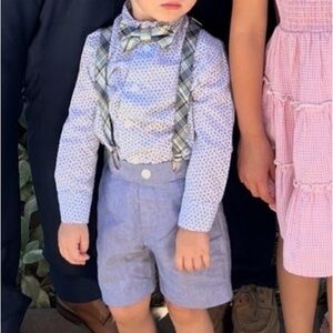 Nautica Kids Gentleman’s Suit short set- Blue and Gray